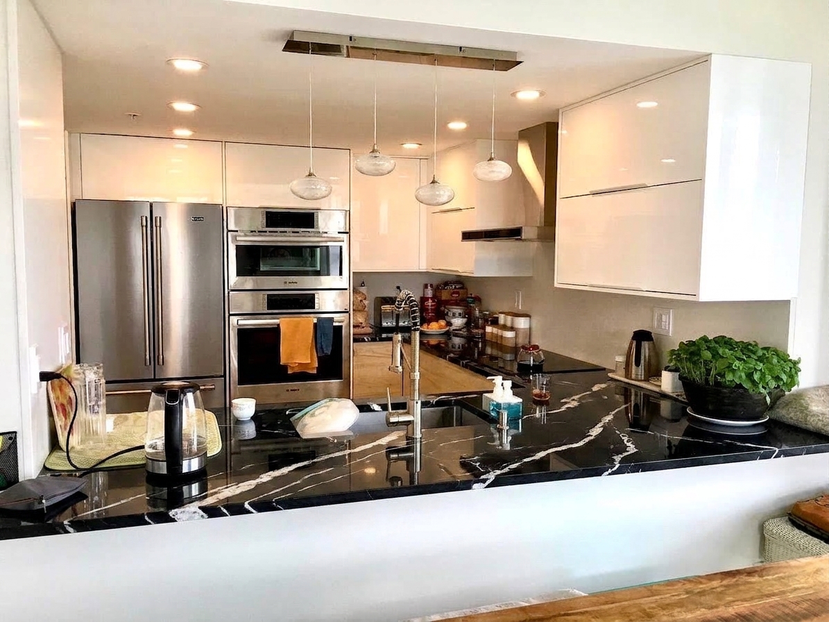 Kitchen redesigned in stone